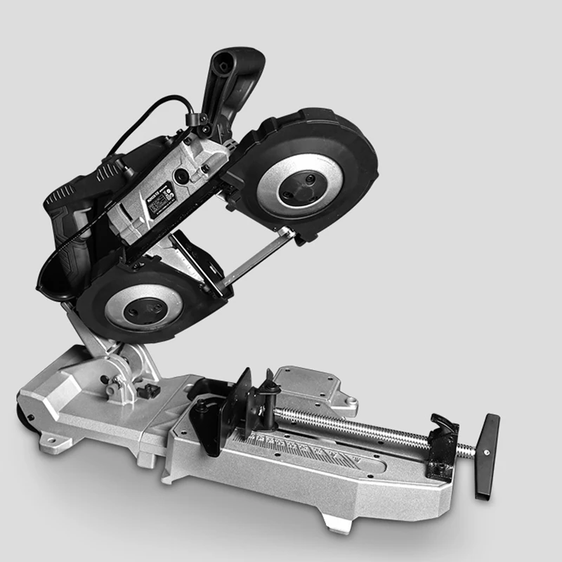 

Portable multifunctional band saw machine handheld metal cutting machine tool small horizontal saw machine stepless