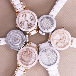 SALE!!! Discount X-cer Ceramic Rhinestones Lady Men's Women's Watch Japan Mov't Hours Bracelet Girl's Gift Box