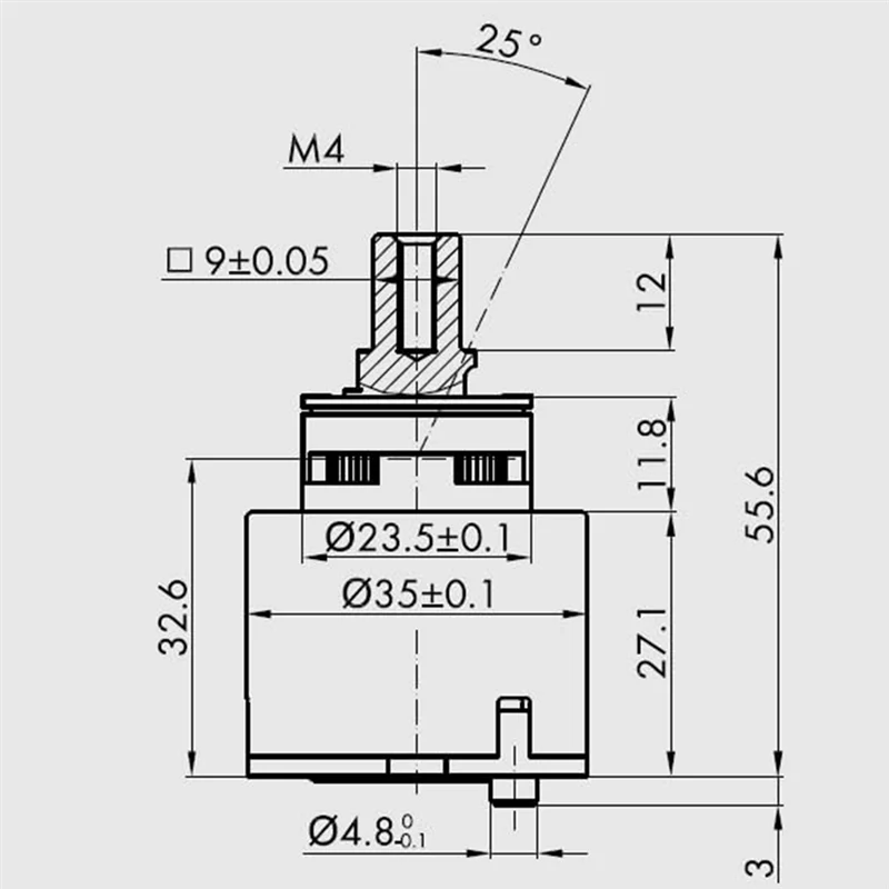 MOPHE-K35A Faucet Cartridge,Replacement Part For La Torre, Gerber Danze& Moen Compatible Single Lever Shower Tub Faucets