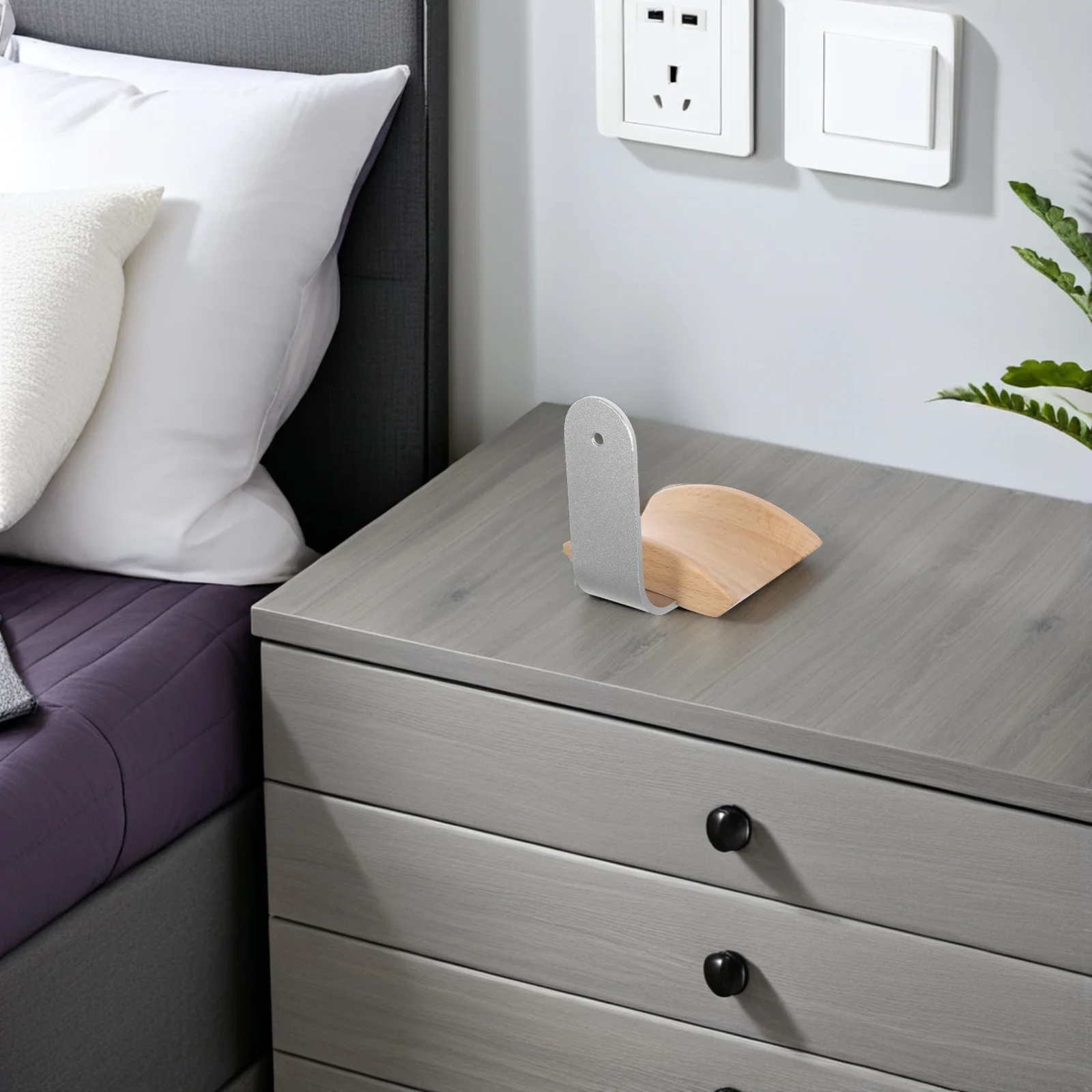 

Headphone Wall Holder Mount - Premium Solid Wood Headphone Hanger - Space Saving Headset Stand for Gaming Studio Home Use