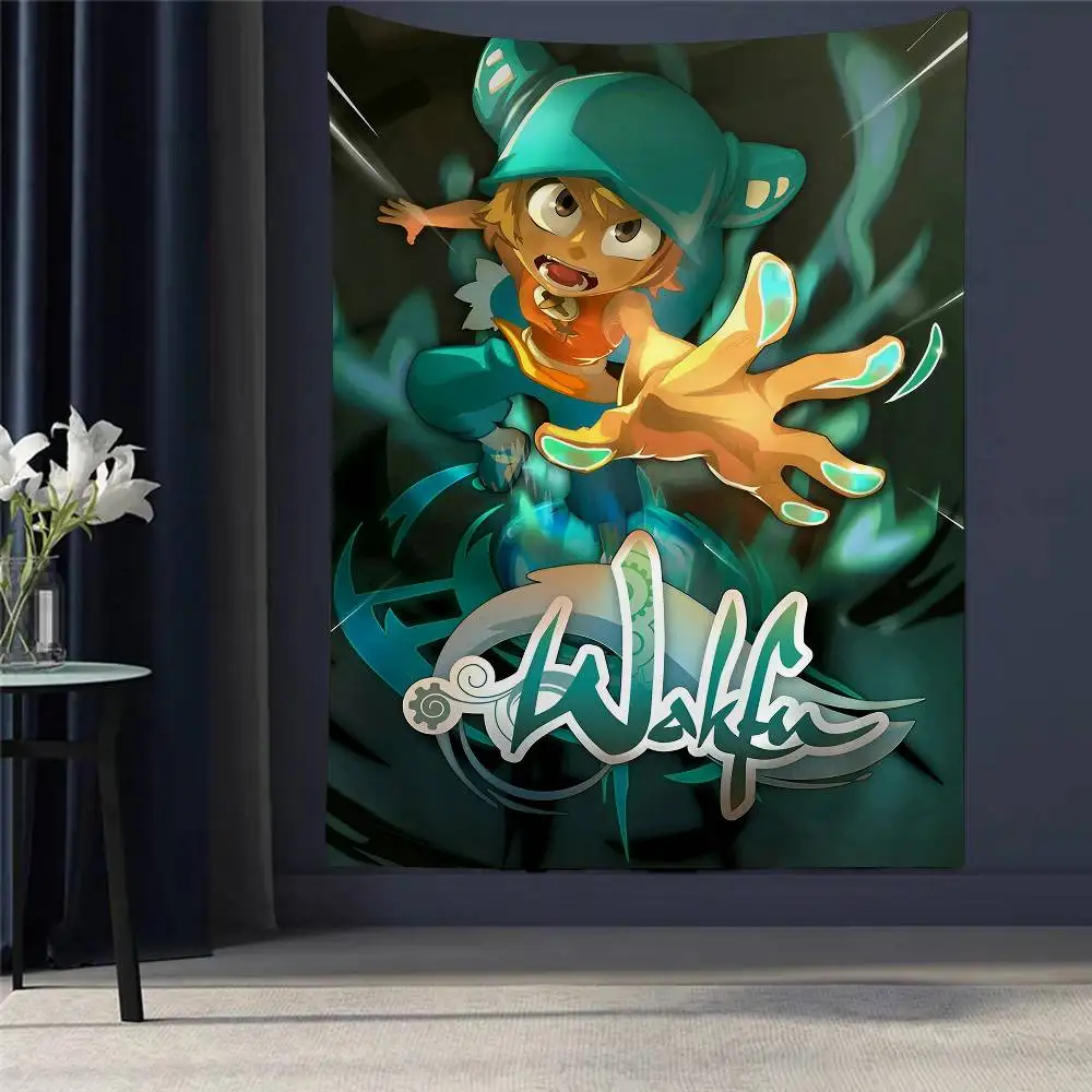 

Game W-Wakfu Hanging Bohemian Tapestry Japanese Wall Tapestry Anime Kawaii Room Decor