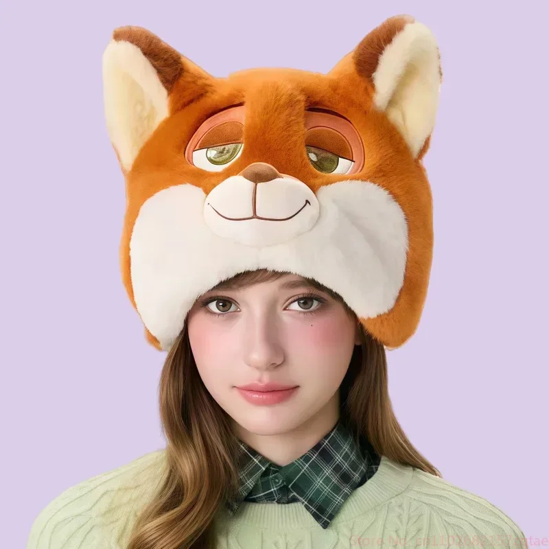 Disney'S Zootopia Judy Nick Crowhouse Cappello di peluche Calore Simpatico cartone animato Cappucci per orecchie caldi invernali per bambini Regalo di Natale