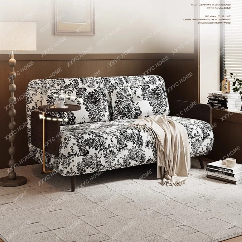 Nordic Brown Living Room Sofa Wood Bed Recliners Foldable Lounge Couch Chaise Bedroom Daybed Woonkamerbanken Furniture