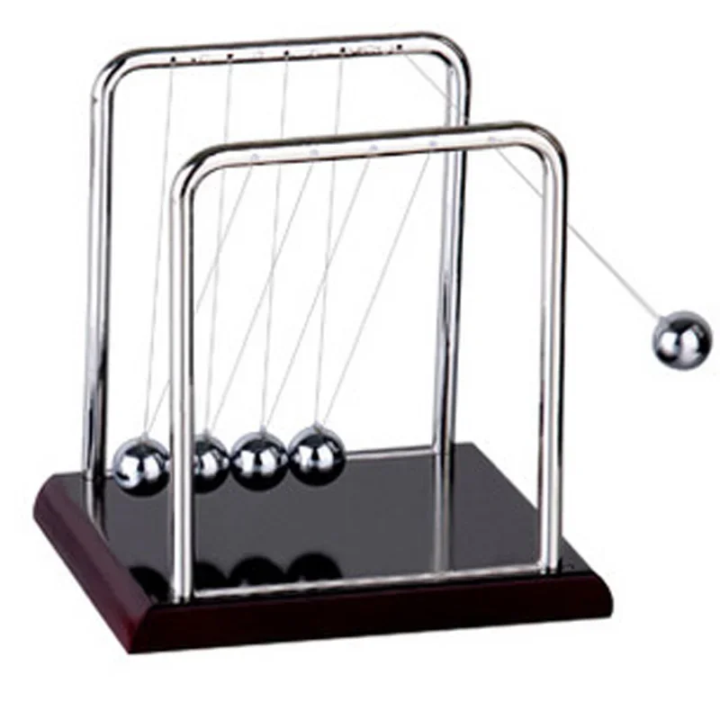 Metal Pendulum Balance Ball Desk Table Decor Physics Science Accessory Desk Toys Kids Antistress Game Newtons Cradle Steel Ball