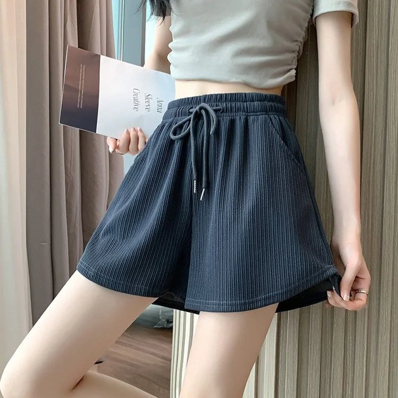 2026 Summer Girls Classic Daily Baggy Joggers Female Casual Thin Short Pants Lady Korean Fashion High Waist Shorts