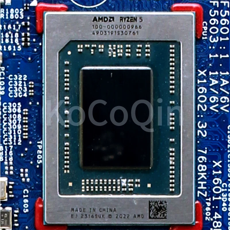 223109 -1 Placa base para portátil N86193-601 R5 100- 000000966   CPU con placa base para computadora portátil RAM completamente probada