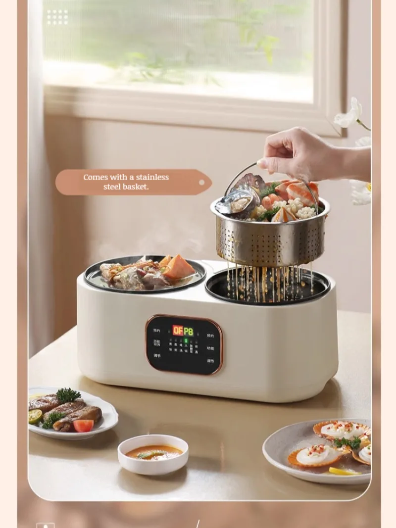 Multifunctional double gallon soup allinone automatic reservation electric rice cooker