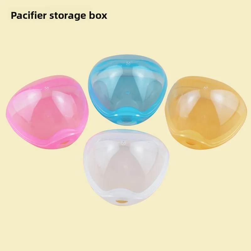 Caja de Almacenamiento Portátil a Prueba de Polvo para Chupetes de Bebé, Caja de Plástico para Guardar Chupetes, Caja de Plástico Sanitaria para Chupetes