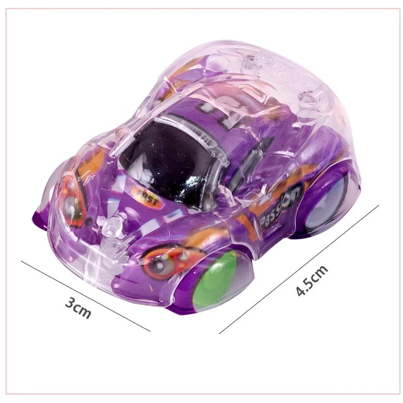 Mini coche de juguete transparente para niños, 15 piezas, recuerdo de fiesta de cumpleaños, relleno de Piñata, Carnaval, aula, paquete de premios