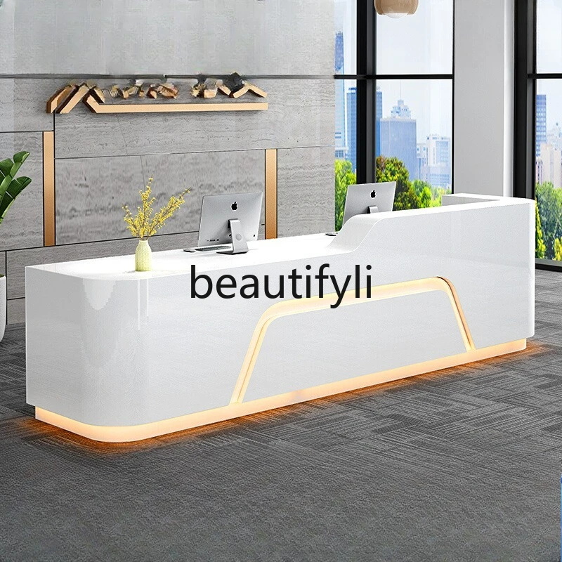 

Paint simple modern company office consulting service guide medical desk beauty salon checkout page bar