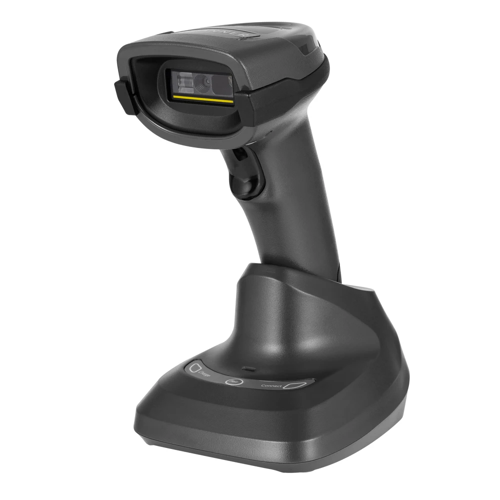 

Беспроводной сканер штрих-кода, сканер QR-кода 1D/2D со смарт-подставкой, подключение Bluetooth/2,4G/USB 3-в-1 для Windows/ПК/телефонов