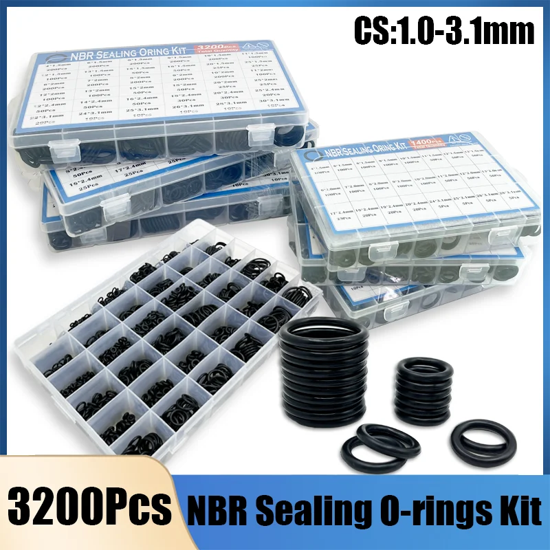 

NBR O Ring Sealing Washer Black NBR O-ring Plumbing Gasket Oil Resistant High Temperature waterproof Car Air Conditioning Oring