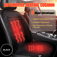 12V 24V Universal Car Heated Seat Cushion Plush Seat Electric Heated Pad for Winter Automotive Heating Pad Car Accessories