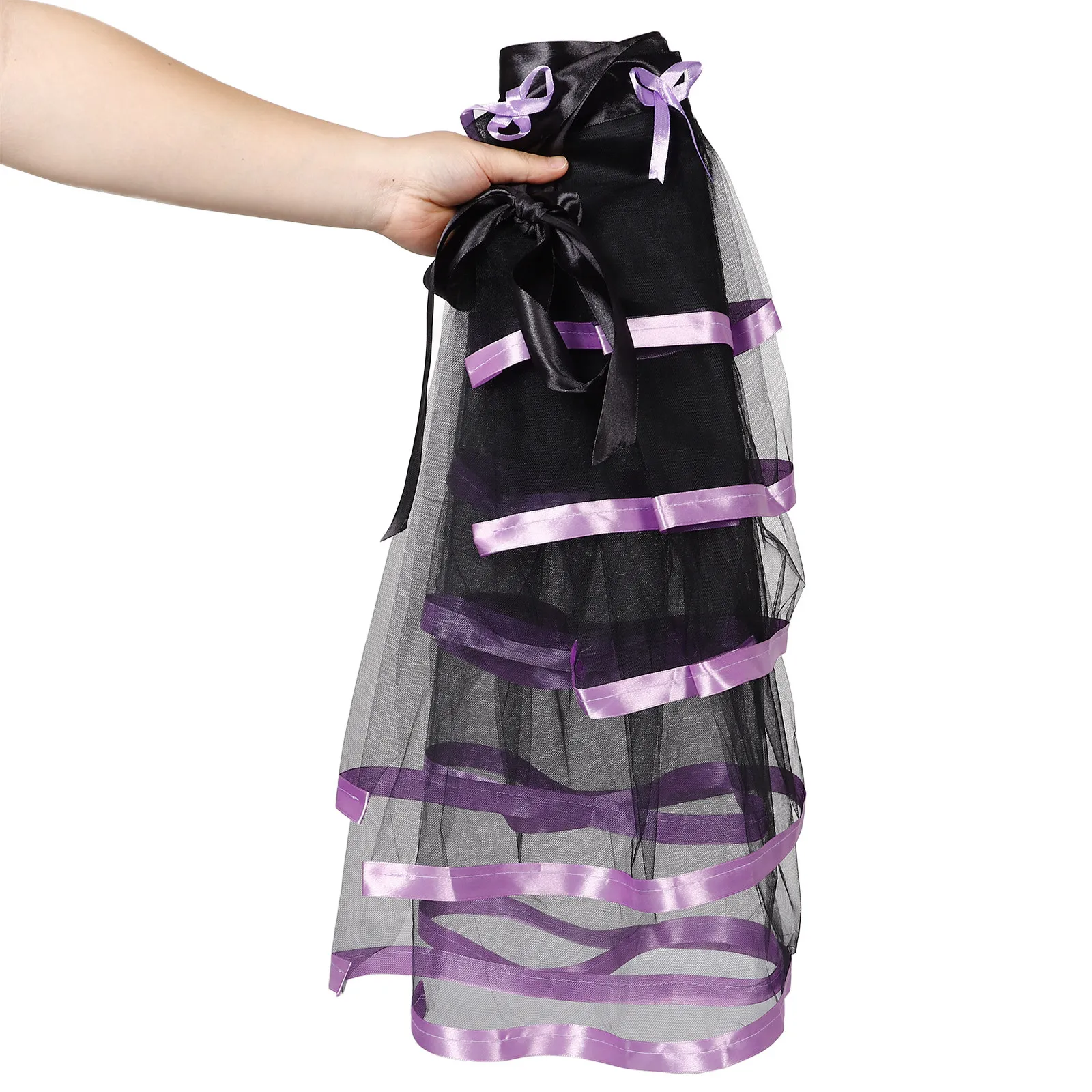 Tutu Skirt for Stage Performance – Adjustable Waistband, Sweet Color Half Skirt, Polyester Dance Party Costume
