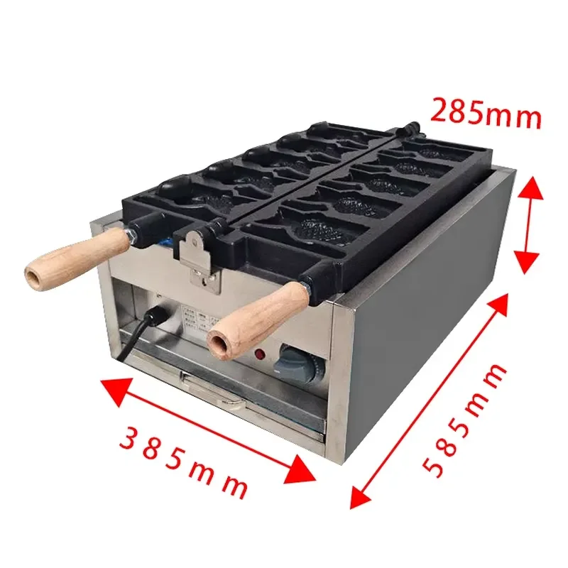 New Design Gas Electric 5 in 1 Open Mouth Fish Shape Waffle Maker Ice Cream Cone Taiyaki Waffle Maker Machine