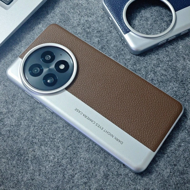 

Чехол для OnePlus 13, роскошный защитный чехол из искусственной кожи для ПК с жестким покрытием для One Plus 13, бампер, принципиально