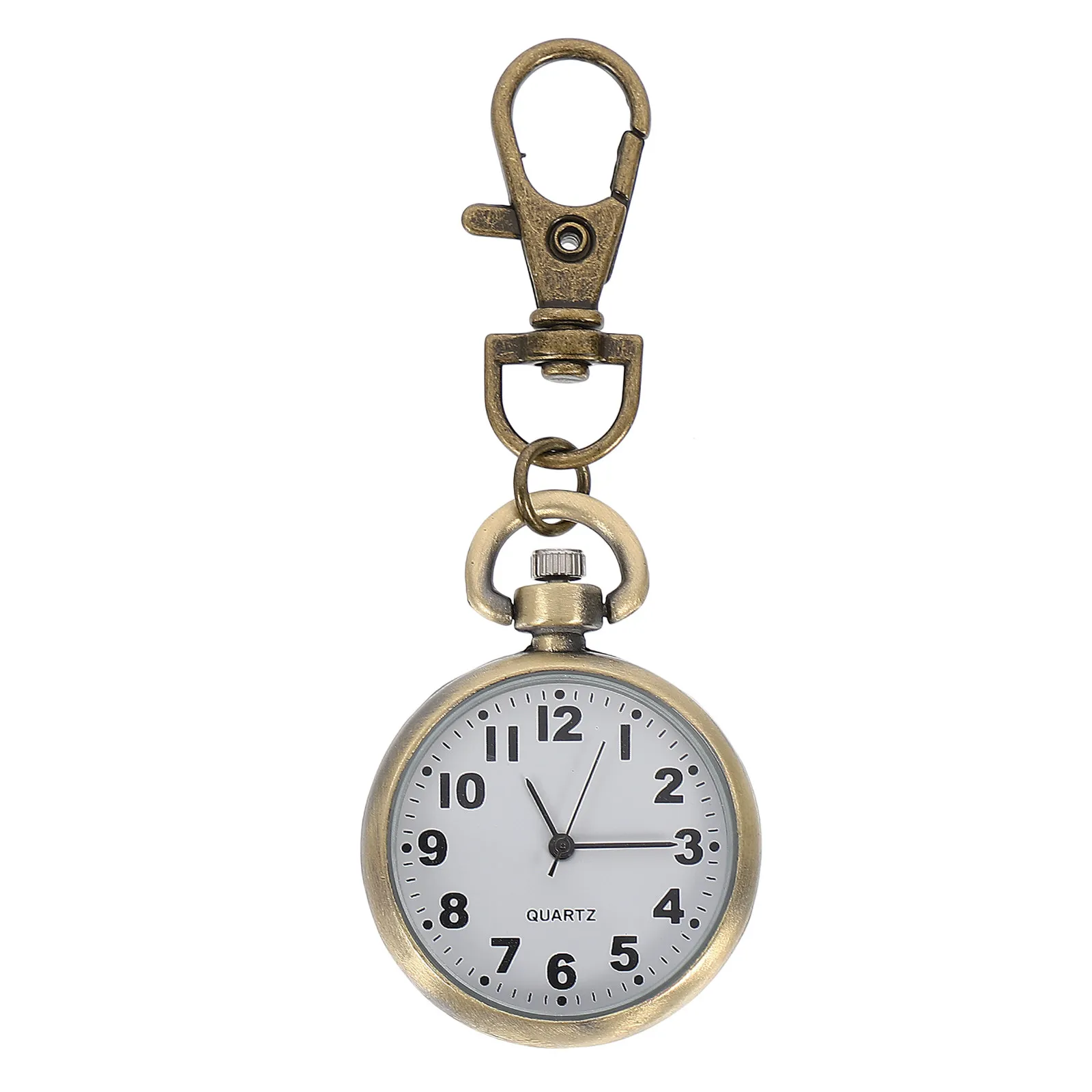 Nurse Hanging Pocket Watch Creative Keychain Simple Chest Watch for Nurses Doctors Staff Student Travel Exam Gift