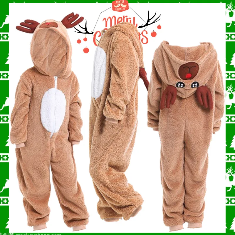 

New Elk Christmas Costumes Bar Kid Animal Costumes Show Cross-dressing Family Christmas Deer Christmas Costumes