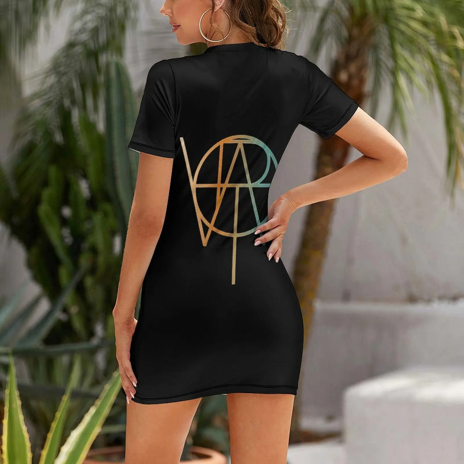 Muse vai do povo símbolo essencial camiseta vestido de manga curta vestidos femininos verão 2025