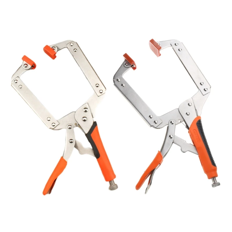 

Face Clamp for Woodworking 6/9/11/14/18inch Table Tool Cabinets Locking C Clamps Heavy Duty Ergonomic Grip