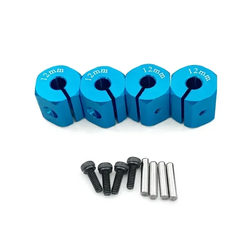 4Pcs 12MM Wheel Hex Hub Thickness 7/8/9/10/11/12mm for 1/10 RC Crawler Axial SCX10 MST 90046 RC Car Part