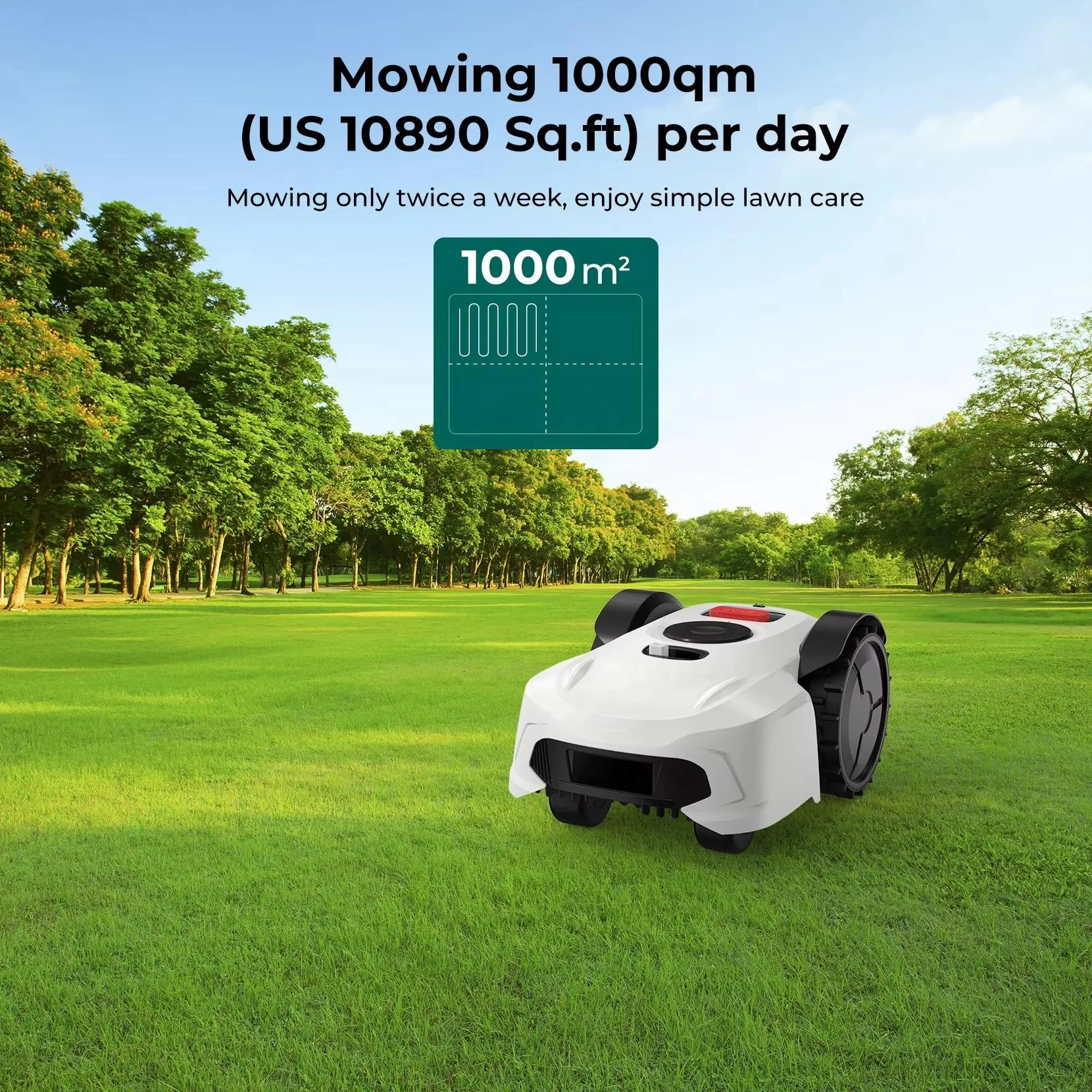 2024 New Robot Lawn Mower GPS Navigation Self-Propelled Automatic Recharge Smart Robotic Lawn Mower for Garden Grass Cutter