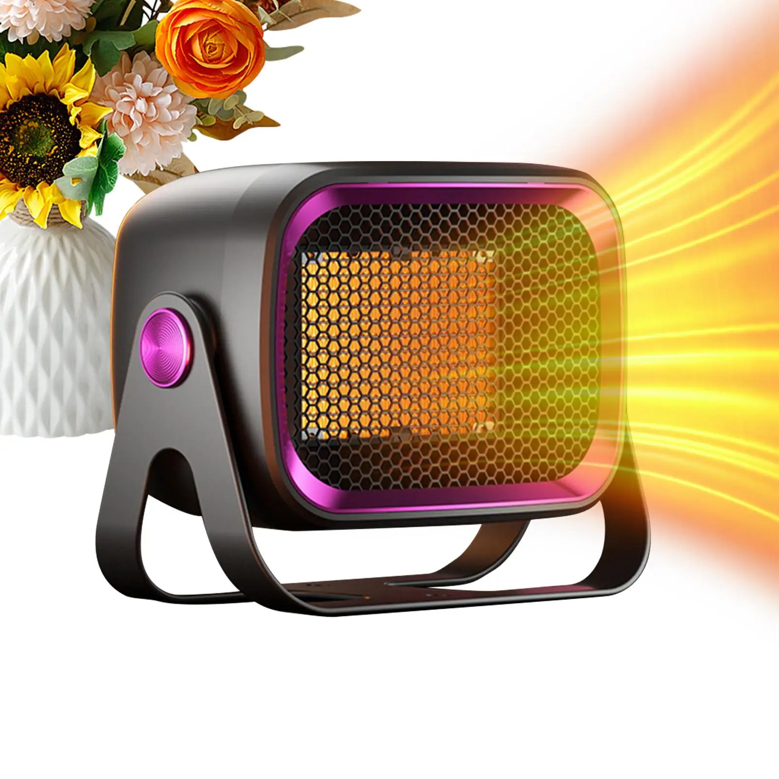 

Protable Small Heater 2 Modes 1200W Tip Over Protection Desk Warm Heating For Office Home Bedroom Living Room Apartment Wall