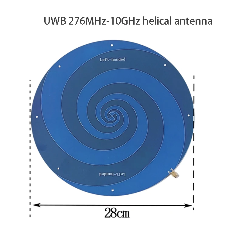 

UWB super antenna RFID 0.3-10G ultra wideband circular polarization antenna equiangular helical antenna left and right circular