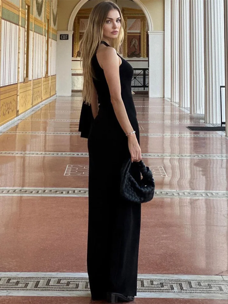 فساتين طويلة بدون أكمام صلبة بكتف واحد ورباط علوي ملابس نسائية أنيقة فستان ماكسي للسهرة لملابس الحفلات النسائية