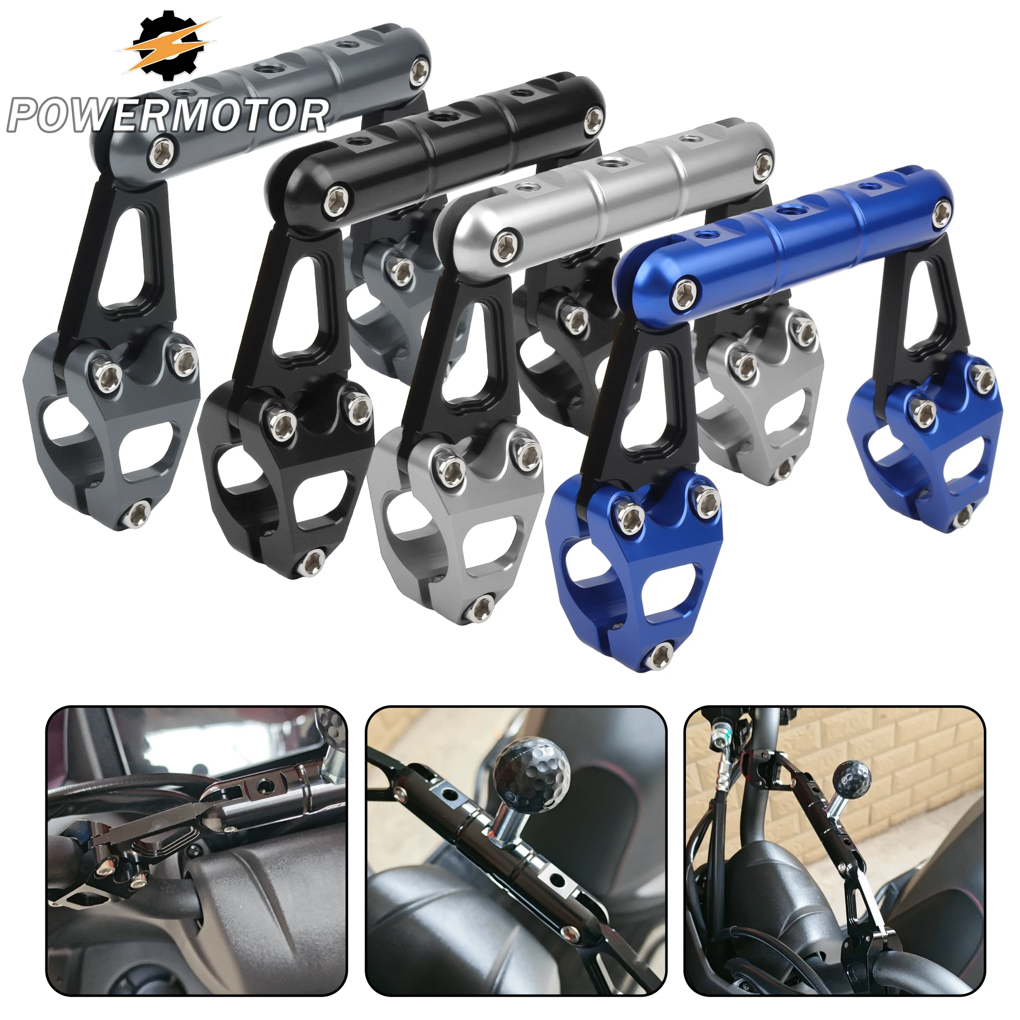 

Motorcycle Handlebar Crossbar Balance Bar Bracket For Loncin Voge HONDA PCX ADV 22mm Adjustable Phone Holder Modified Parts