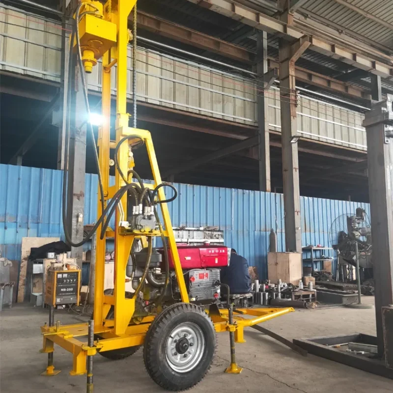 Small Electric Portable Water Well Drilling Rig South Africa Widely Using 100 Meter Drill Rig Machine for Water Well Drilling