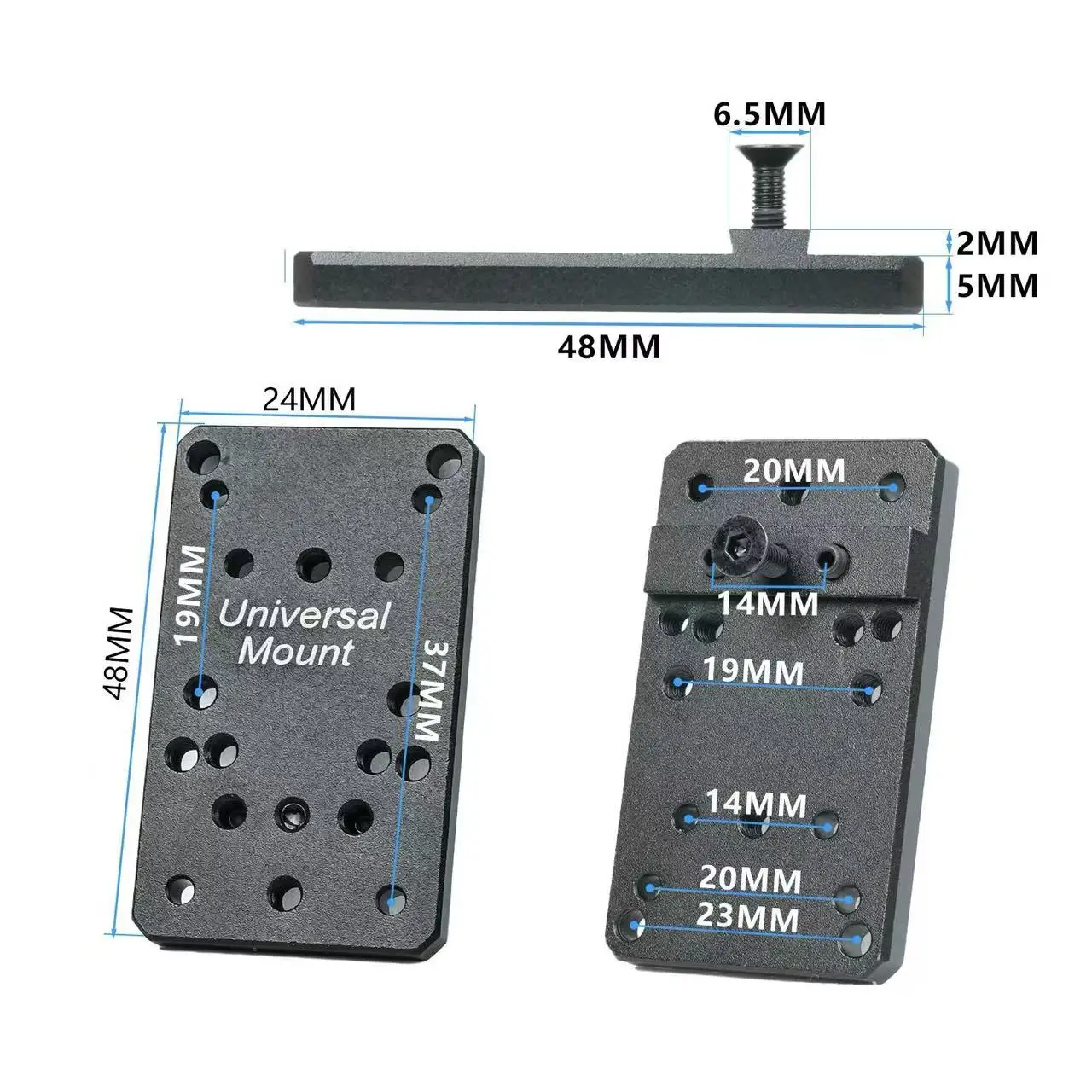 Universelle Metallhalterung G-Mount Rotpunktvisier-Montageplatte für SR RM GRACE M1 M2 Rotpunktvisier – Detail 2