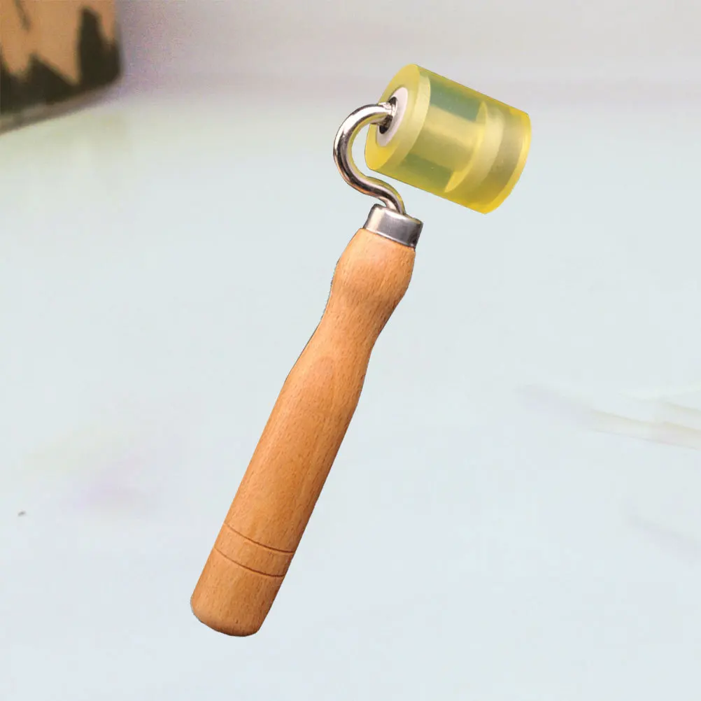 

Wallpaper Seam Roller Tool Flat Wheel For Wall Paper Construction Diy Home Use Durable Wooden Pressure Hand Apply Easy Carry
