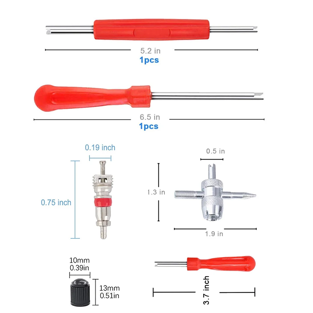 Valve Core Tool Tools for Car Tire Repair Spare Parts Fitting Machine Kit Auto Remover Installation Disassembler