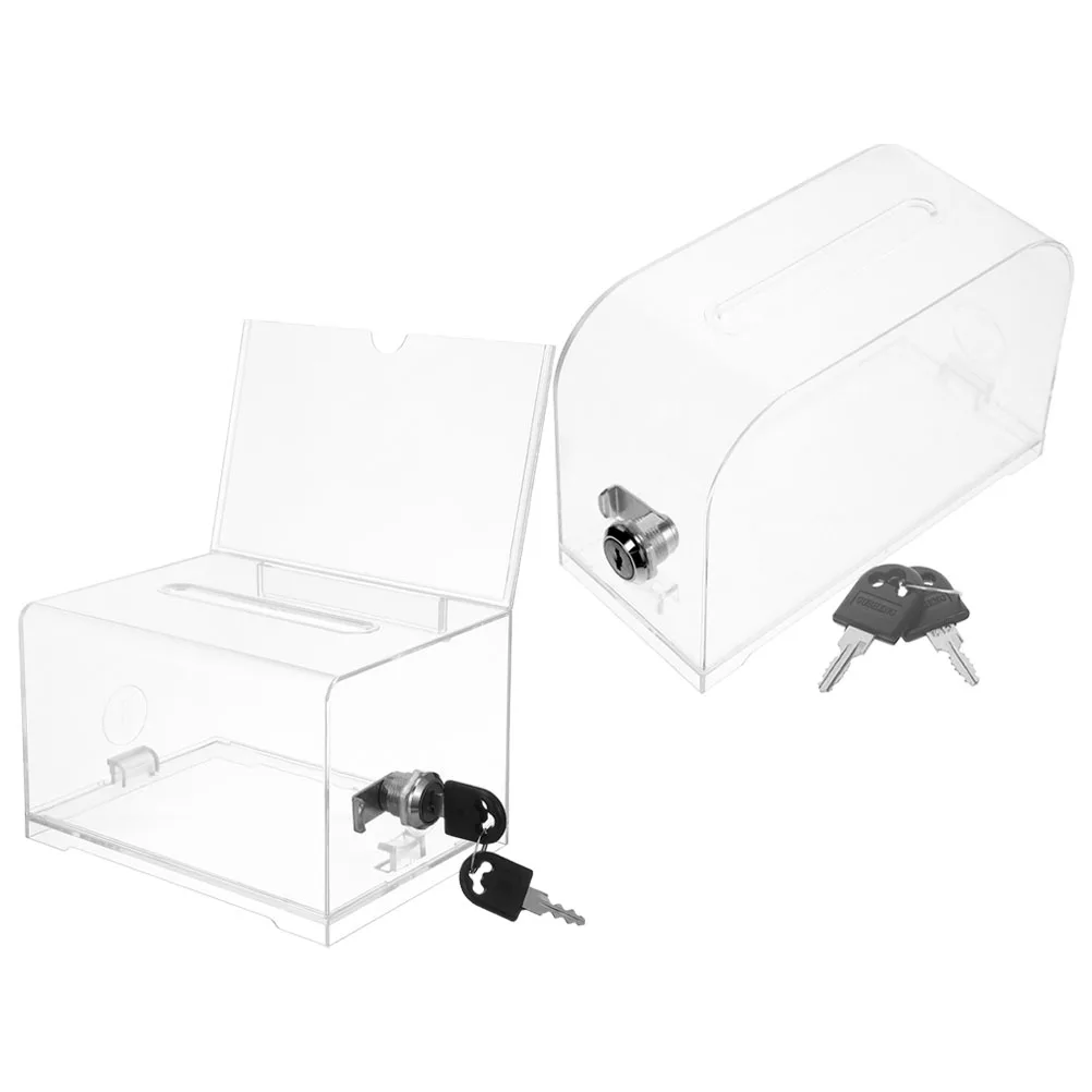 

Storage Please Business Card Box Trading Boxes Portable Raffle for Tickets