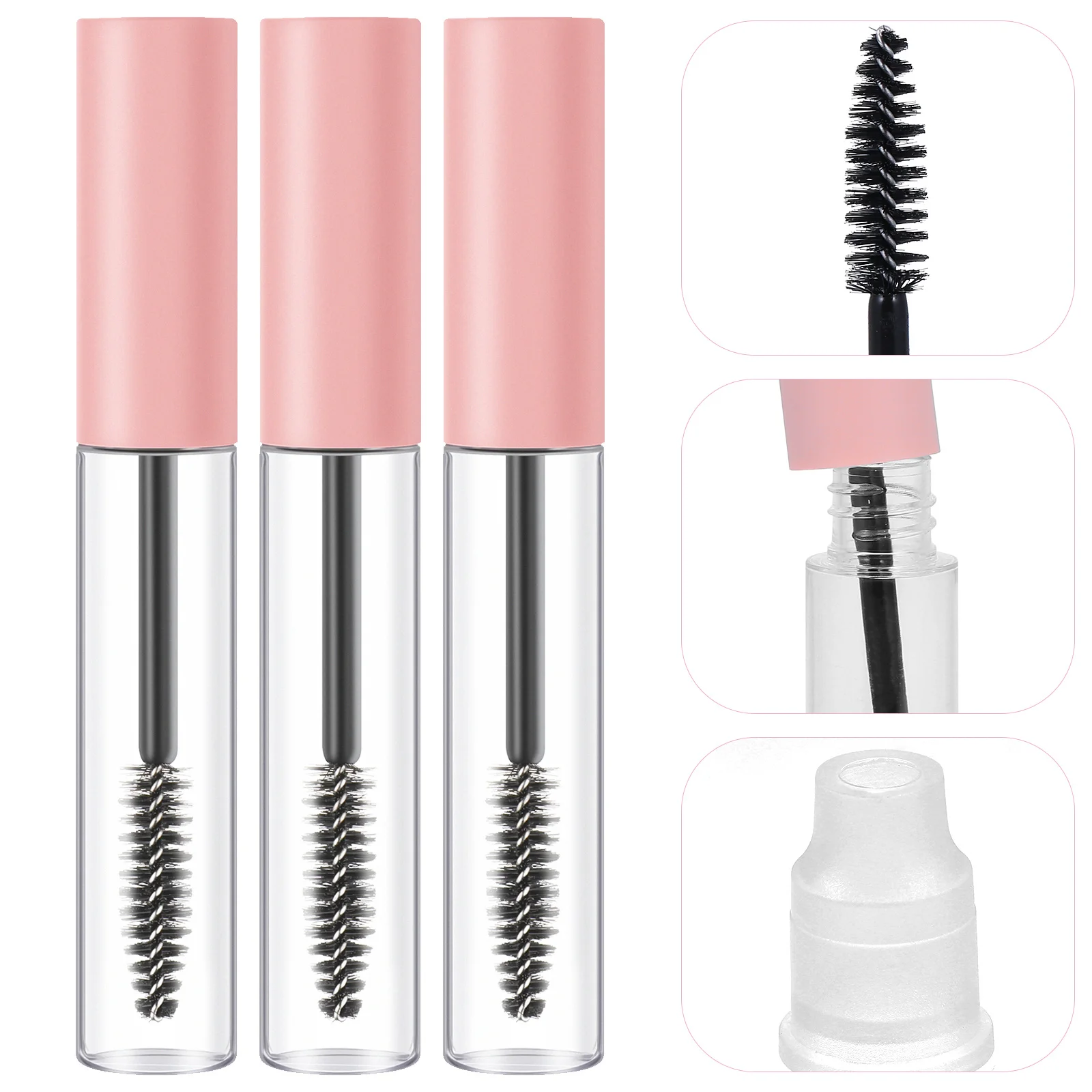 10 Pezzi Tubetti Vuoti per Colla, Flaconi Trasparenti Riutilizzabili per Mascara Fai-da-te, Contenitori da Viaggio Ricaricabili per Crema Ciglia, Tubetti per Mascara