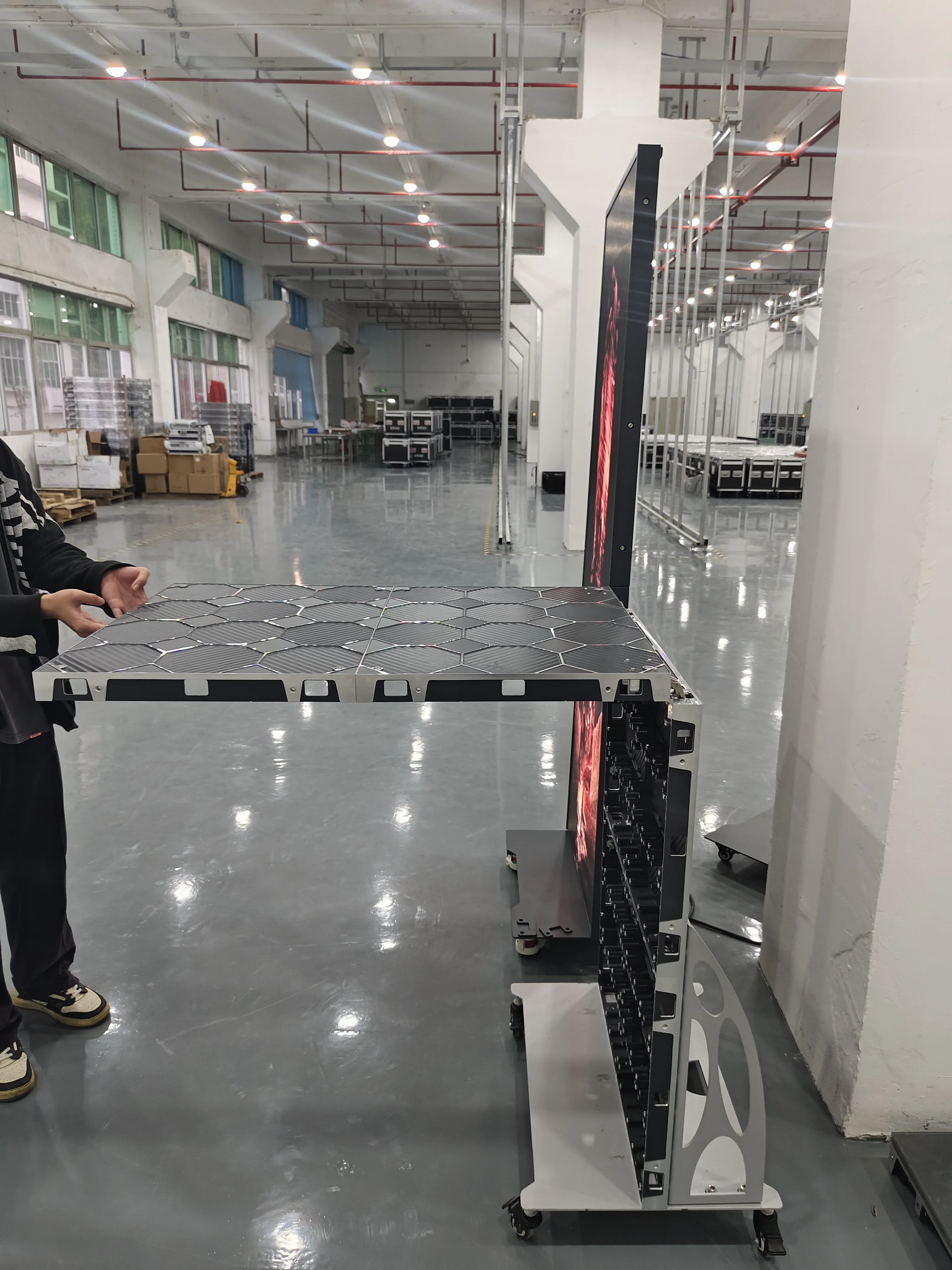 WIFI USB Control Stehende Led Poster Display 1920X640mm Tragbare Led Poster Bildschirm Faltbare Indoor Led Display bildschirm Poster