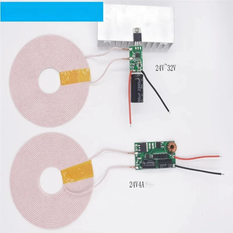 

100W 24V 4A High-power Long-distance Wireless Power Supply Module Wireless Charging Module XKT801-60