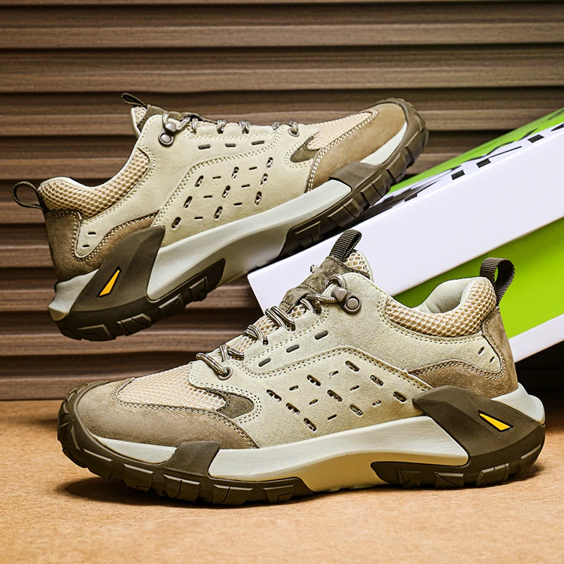 

Fashionable Professional Hiking Shoes for Men, High-quality Mesh Breathable Outdoor Fitness and Off-road Hiking Shoes