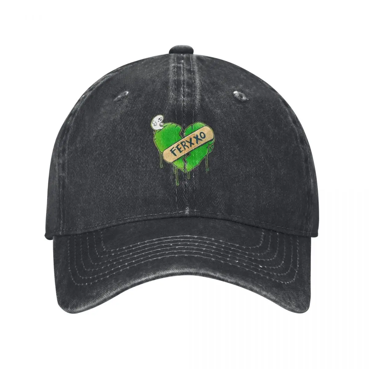 Broken heart EL FERXXO sticker | Animated feid HAPPY BIRTHDAY FERXXO Baseball Cap Big Size Hat Women Hats Men's