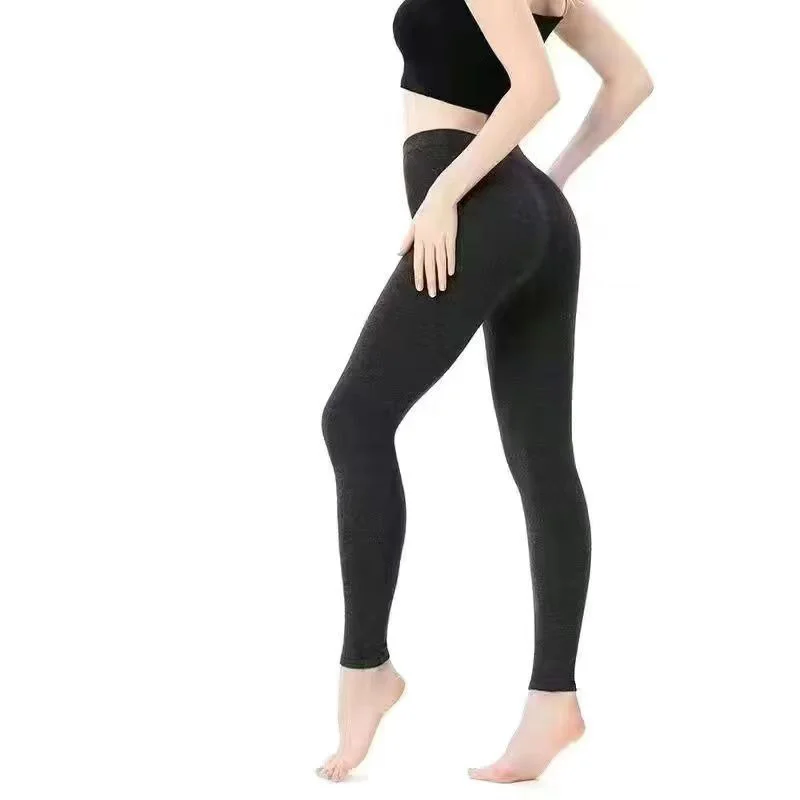 Women\'s Wool Leggings Slim Pants High Waist Autumn and Winter Cashmere Casual Knitted Pencil Pants Korean Thick Casual pants