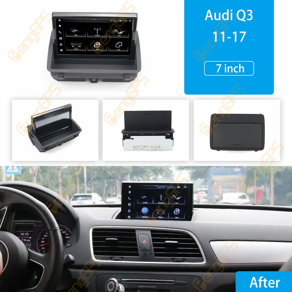 For Audi Q3 A1 8U RS 2011 - 2018 Android Car Radio 2Din Stereo Receiver Autoradio Multimedia Player GPS Navi Head Unit Screen