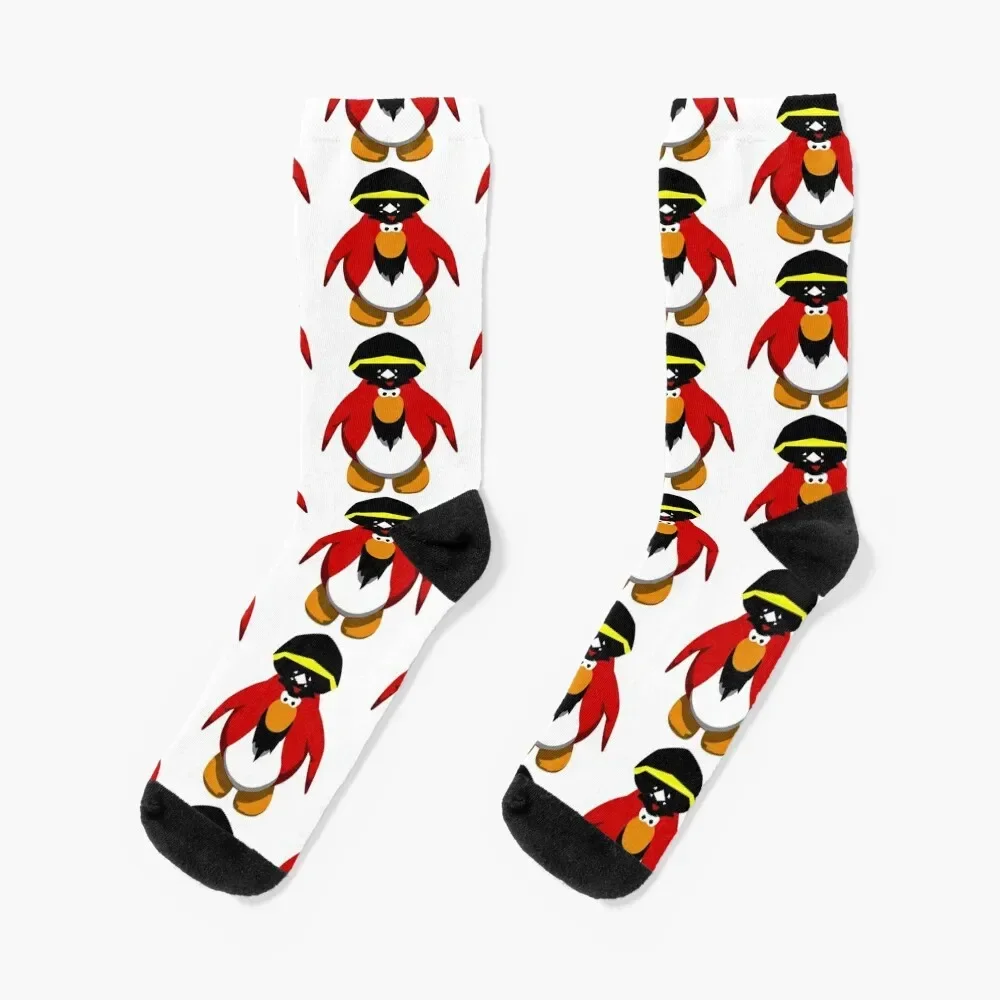 Club penguin Rockhopper Socks soccer anti-slip Thermal man winter hiking Socks Woman Men's