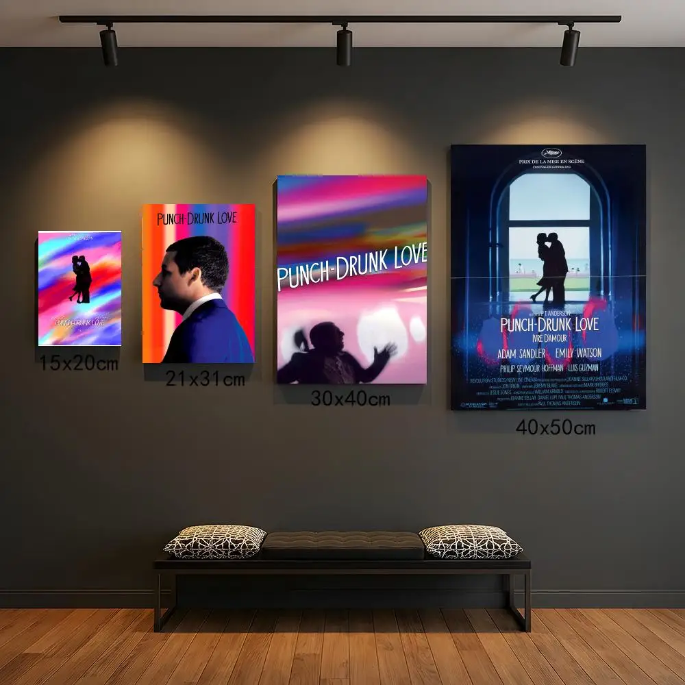 classic movie P-Punch-Drunk Love 2002-E Painting Calligraphy Boho Botanical Decor for Living Room  Elegant Home Style