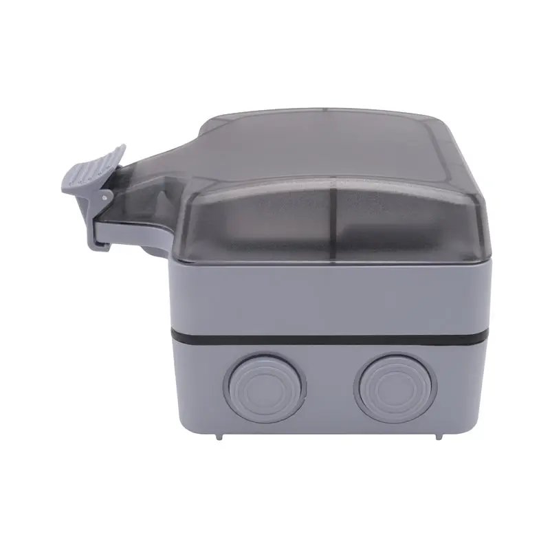 A84X-IP66 Outdoor Extension Lead 16A Rainproof Charging Socket Outdoor Socket Waterproof Box With Independent Switch(EU Plug)