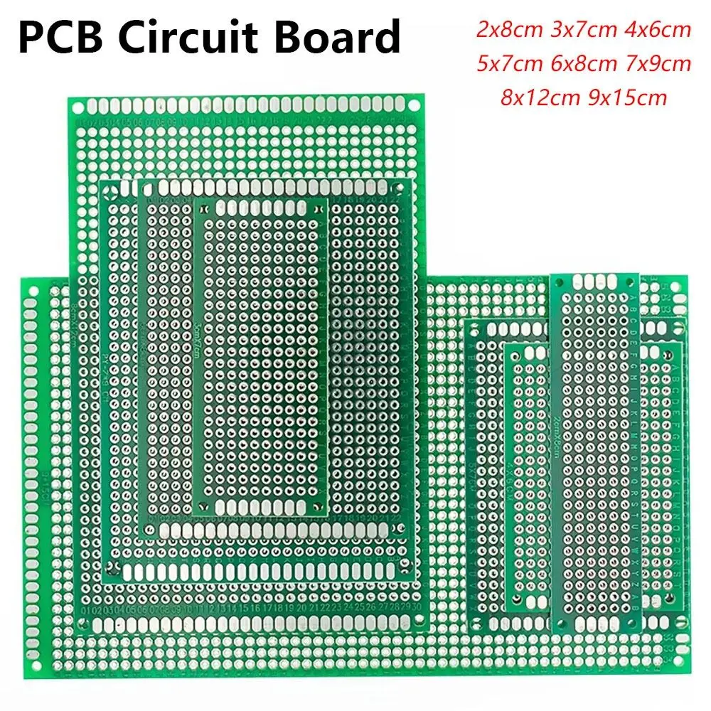 1Pcs Universal PCB Board Double Sided 2x8 3x7 4x6 5x7 6x8 7x9 8x12 9x15cm Prototype Board Tin-plated Circuit Boards