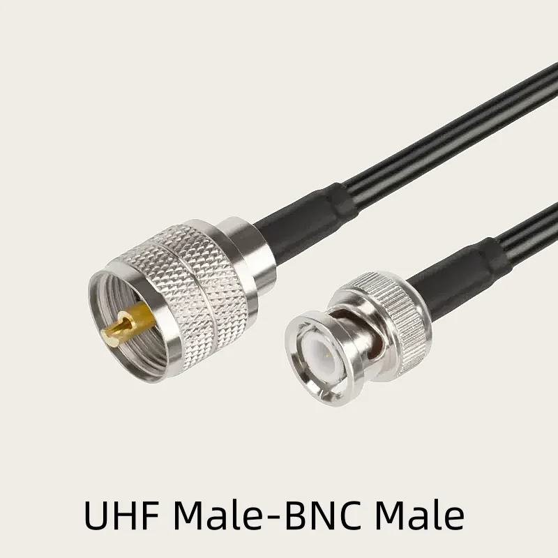 RF Coaxial Pigtail Jumper Cabos, RG58 Cabo, macho para plugue macho BNC e adaptador Jack fêmea, Antena WiFi, 50Ohm, RG58U, SO239 PL259 UHF