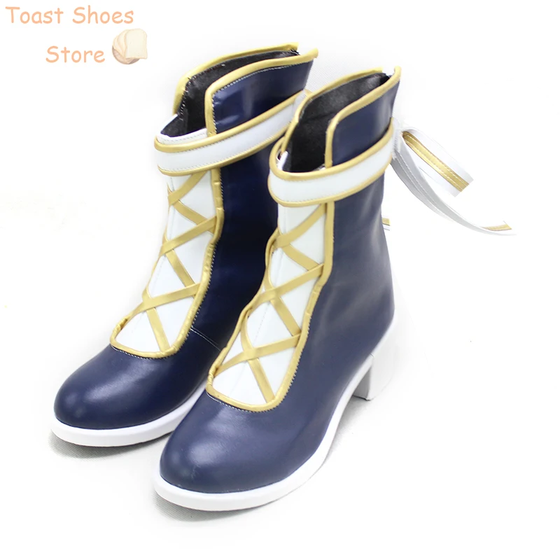 Tori Himemiya Cosplay Schoenen Spel Ensemble Sterren Witte Katyusha Cosplay Prop Pu Lederen Schoenen Halloween Laarzen Kostuum Prop