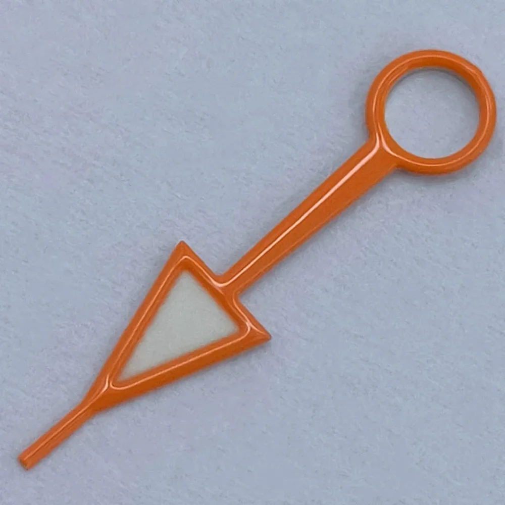 إكسسوارات الساعة مؤشر GMT مؤشر مضيء مناسب لساعة حركة NH34 أجزاء إصلاح أسود أزرق أحمر أصفر برتقالي أرجواني