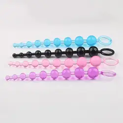 3Pcs Jelly Anal Beads Anal Plugs Masturbation Anal Stimulator TPE Safe Butt Beads Plug Prostate Anal Sex Toys Adult Products